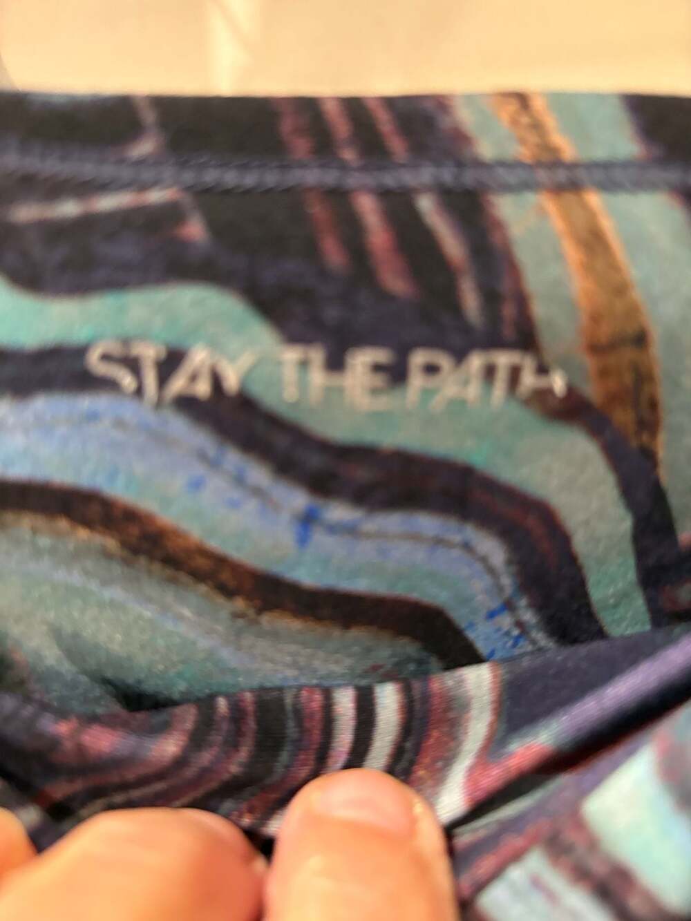 CALIA by Carrie Underwood High-Rise 7/8 Leggings in Terrain Print - Picture 2 of 6